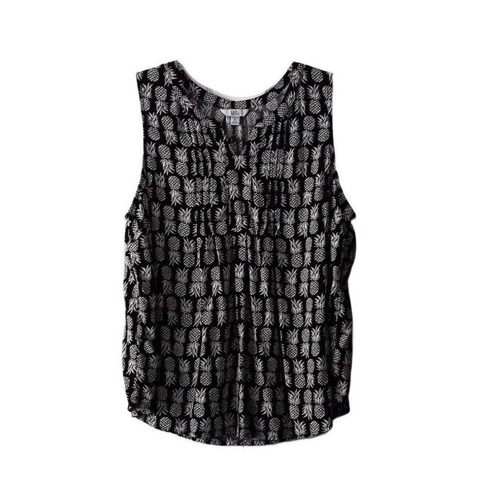 Women Croft & Barrow Black Blouse- Size 1X